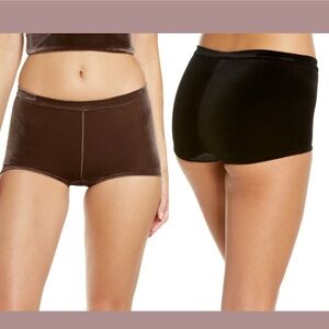NWT Commando [‎ XS/S ] Velvet High Waist Briefs in Greige Brown
